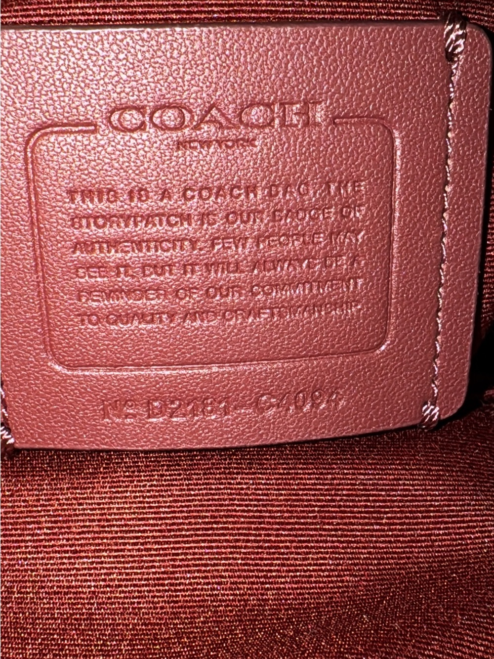 Coach C4094 2021 Hot Pink Ruched Nylon Leather Backpack + Pouch - Picture 14 of 14